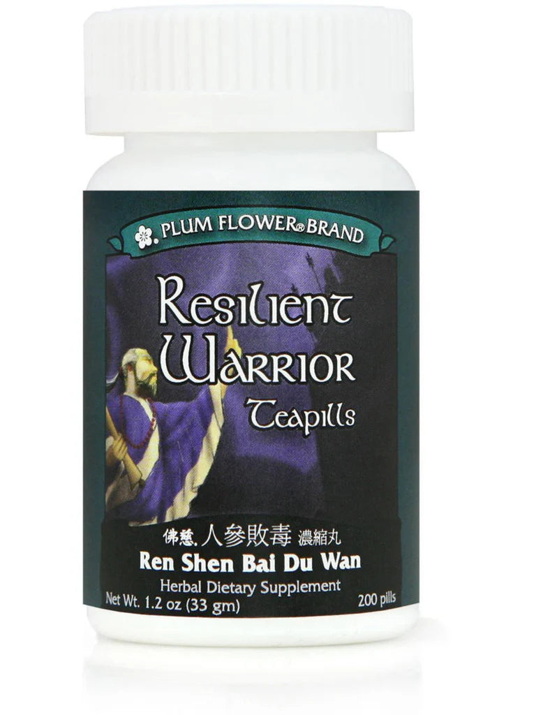 Resilient Warriors 200 Teapills - Ren Shen Bai Du Wan