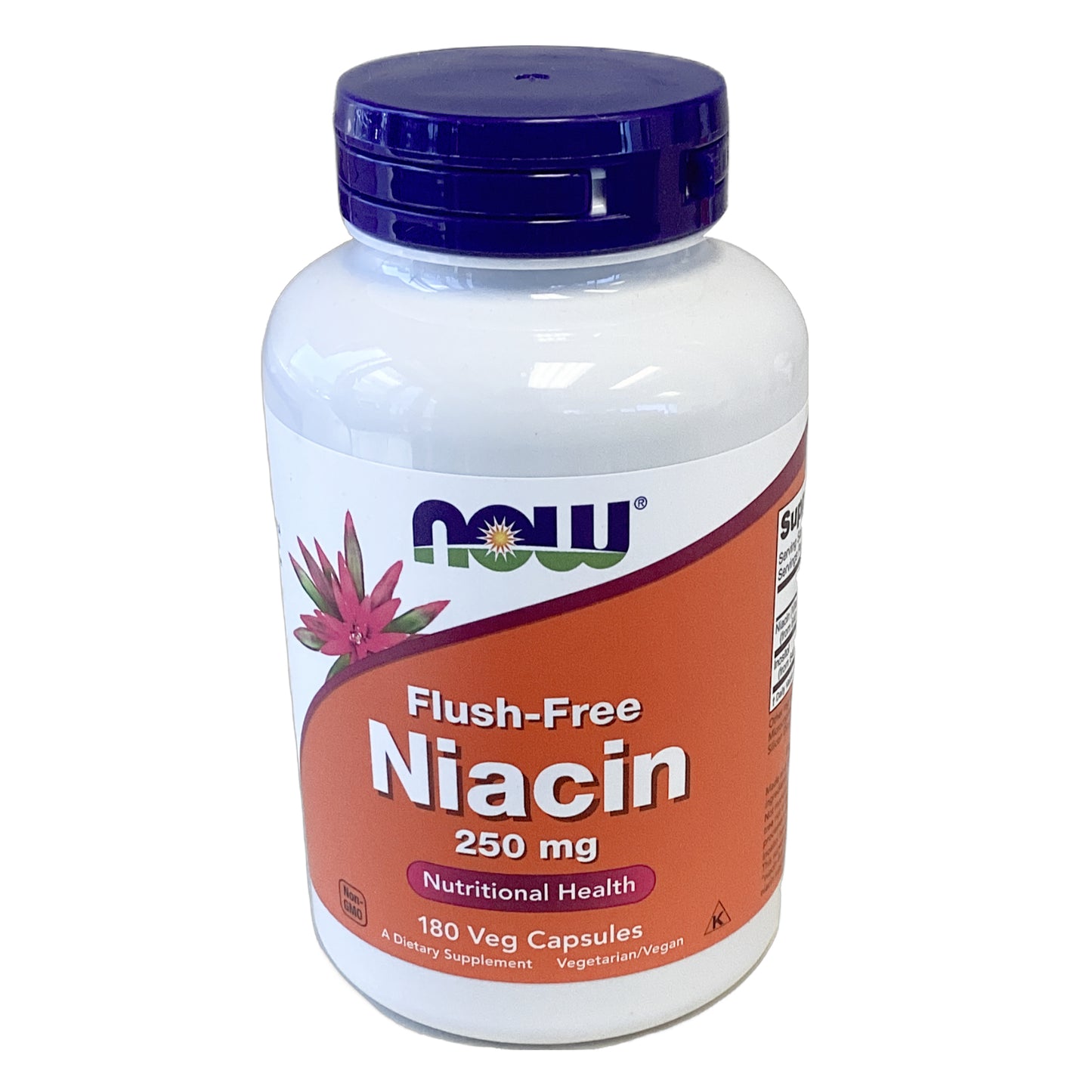 Niacin flush free 250 mg 180 caps ( NOW)