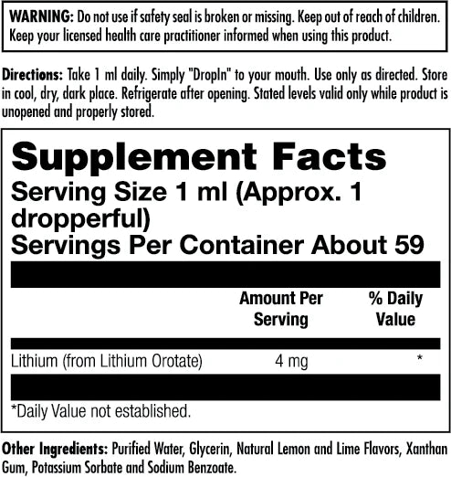 Lithium Orotate Liquid